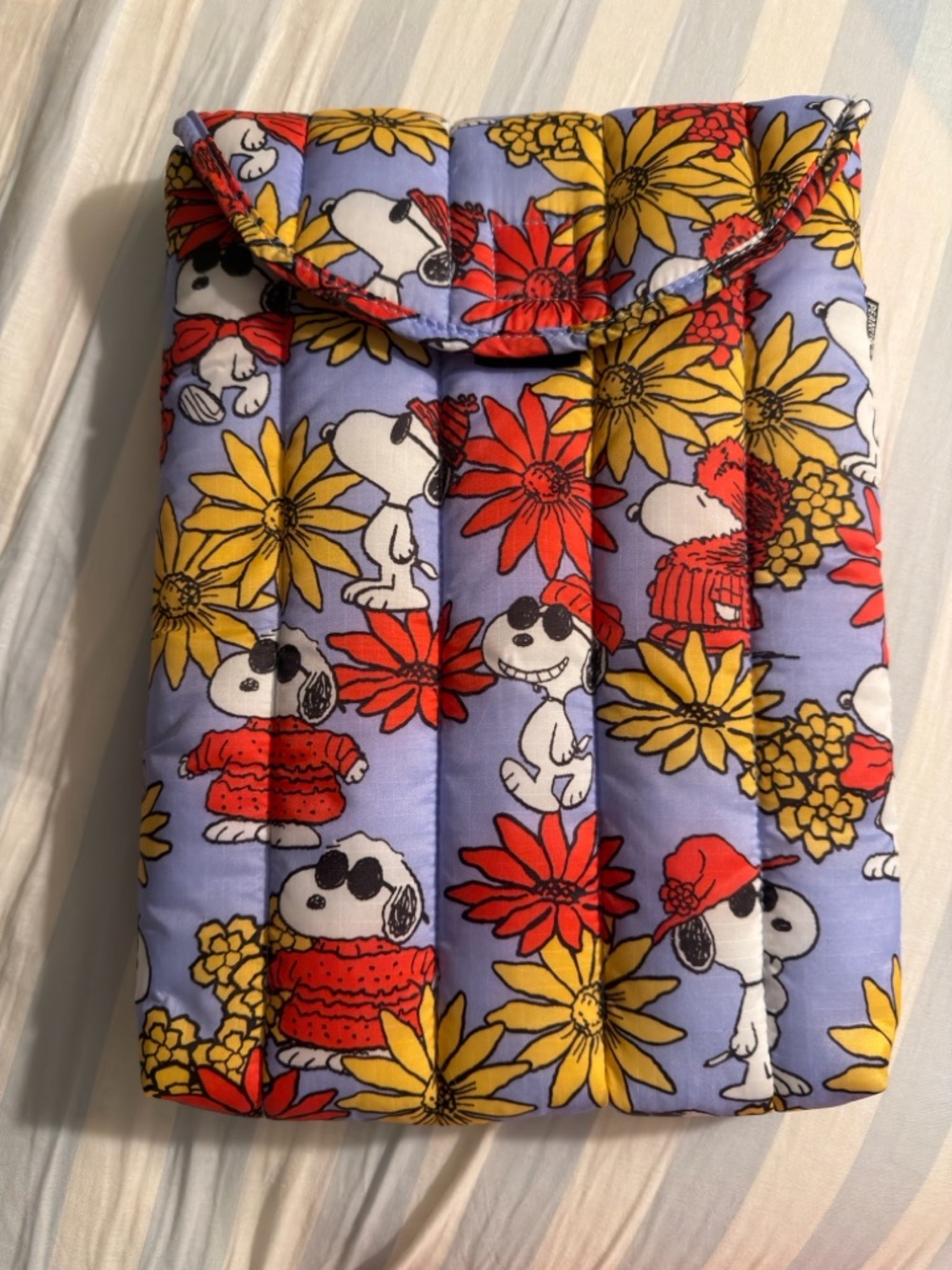 BAGGU EXCLUSIVE PEANUTS LAPTOP SLEEVE